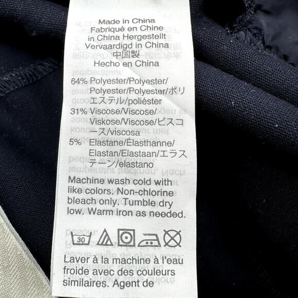 J. Crew Cameron Cropped Pants Slim Fit High Rise Straight Leg Ankle Navy 6 - Picture 4 of 6